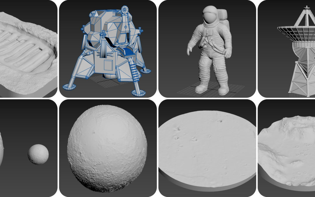 Accessible Scaled Models for the Lunar Museum