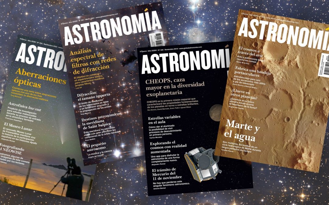 Four years collaborating with “Astronomía” magazine