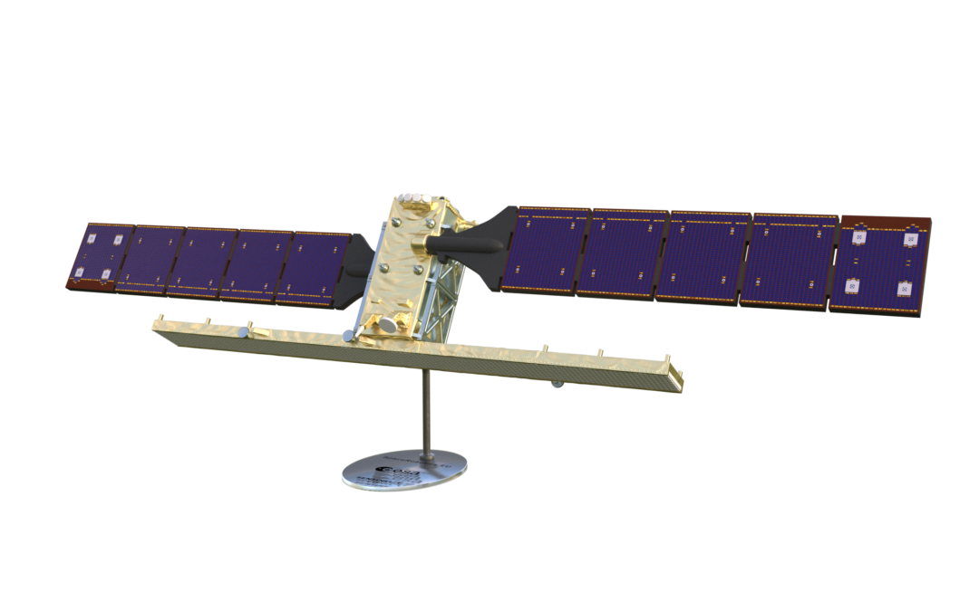 Nuevo diseño a escala del satélite Sentinel-1 de la ESA
